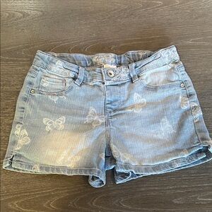 Girl Butterfly light Denim Shorts
